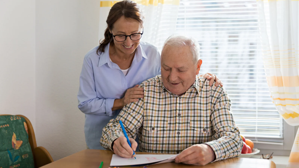 support a depressed older adult at home